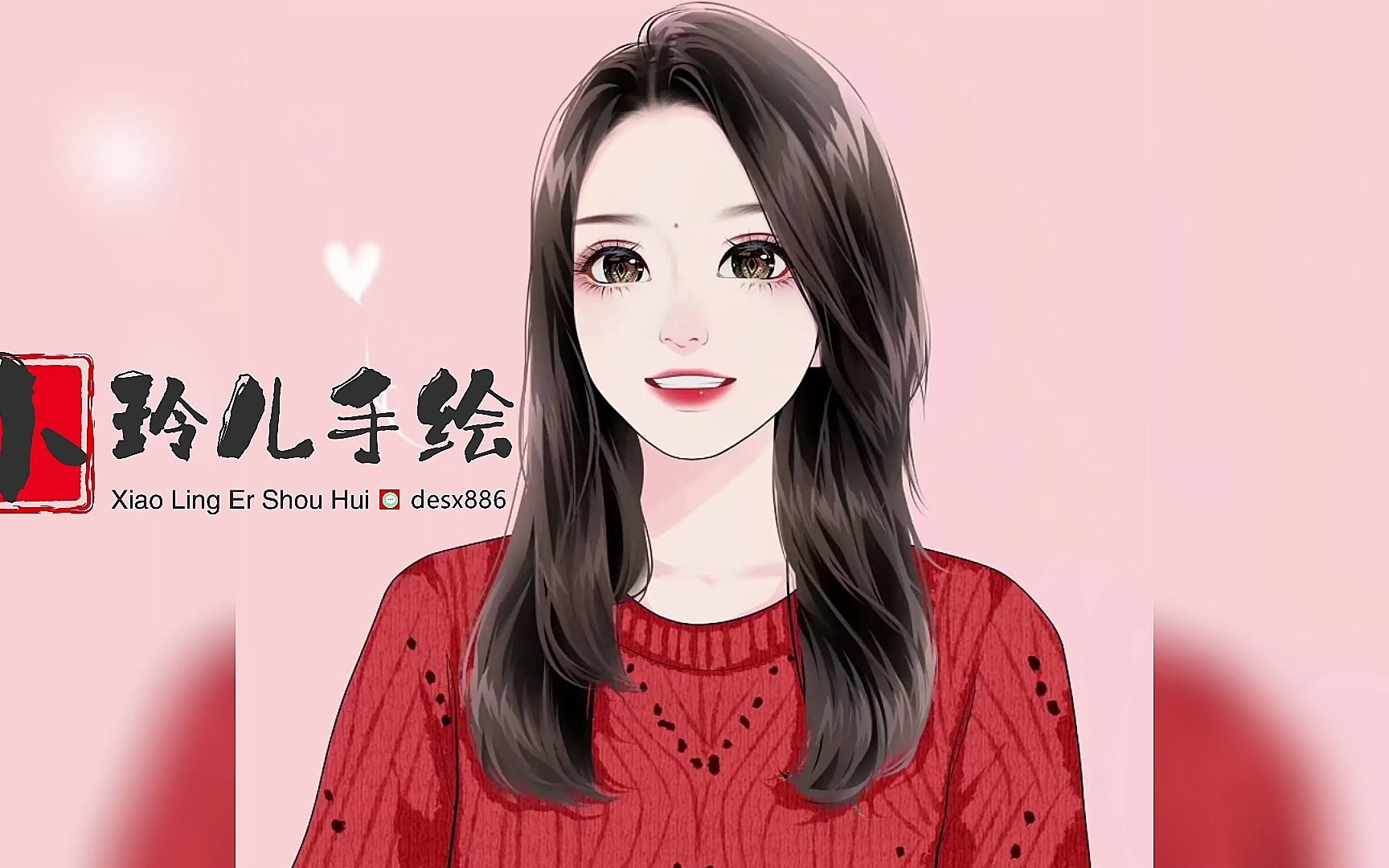 女生动可爱萌头像卡通 经典头像卡通女 小玲儿手绘头像