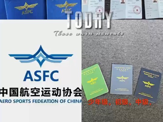 ASFC中国航空运动协会的执照,办理的联系我哈,价格优惠,欢迎咨询!哔哩哔哩bilibili