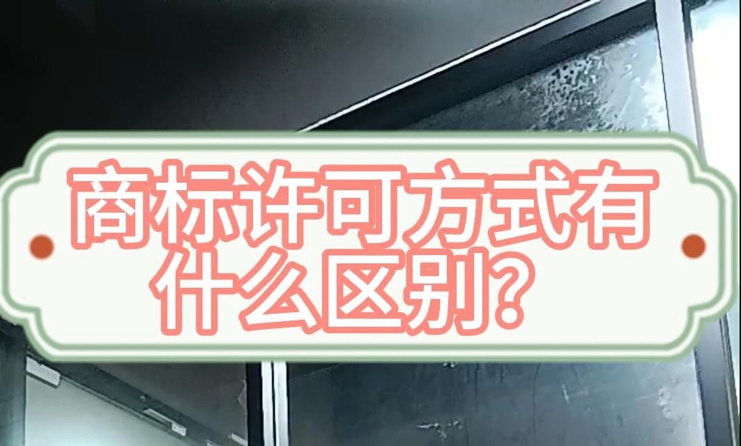 三种商标许可方式有什么区别?哔哩哔哩bilibili