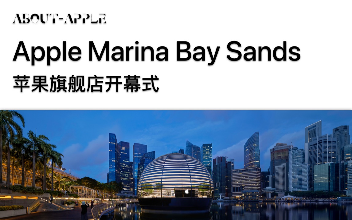 【摄影】见证Apple Marina Bay Sands旗舰店开幕以及苹果新POS机哔哩哔哩bilibili