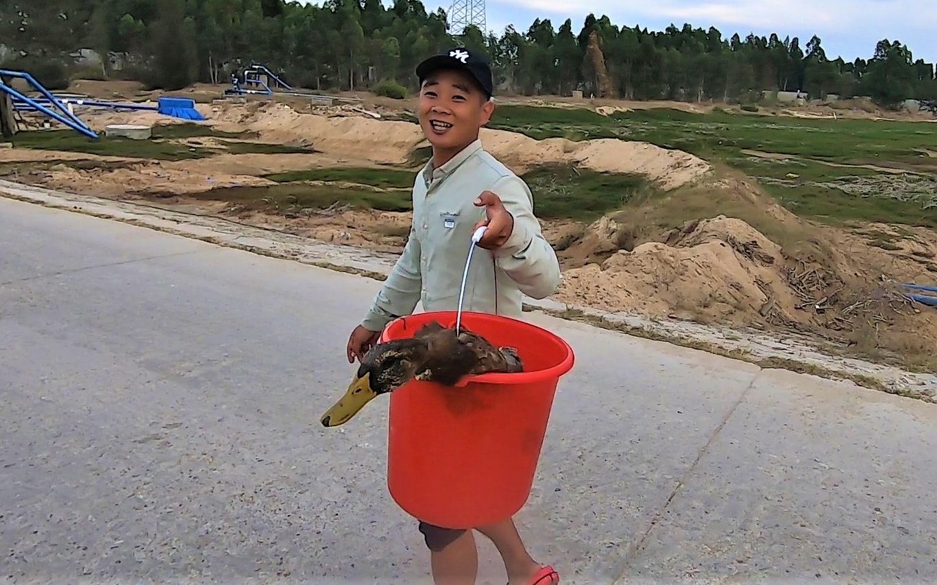 阿波今天赚到了,拿赶海抓的青蟹换了只"硬货",心情瞬间乐坏了