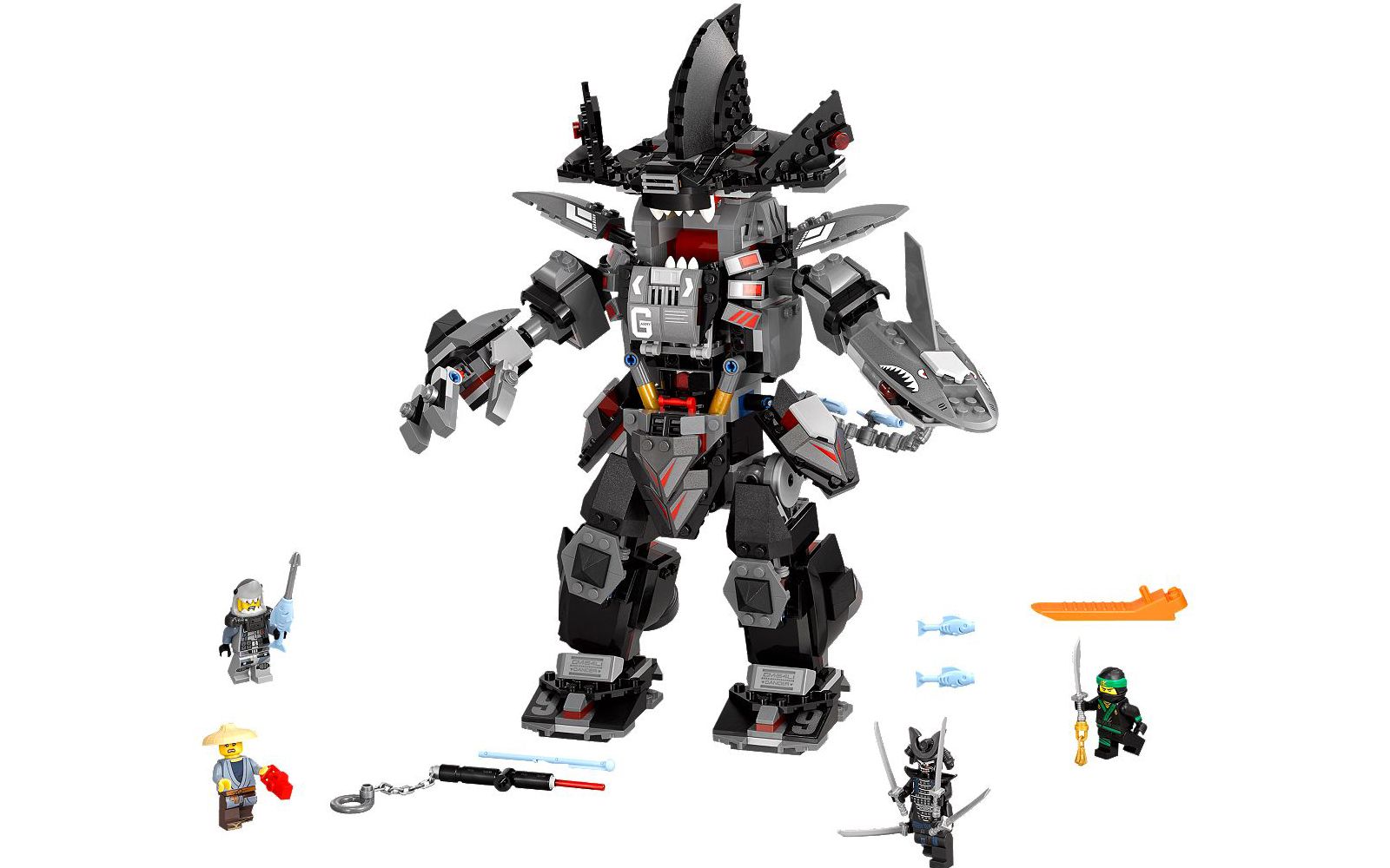 乐高lego70613幻影忍者暗黑霸王机甲拼搭搬砖视频