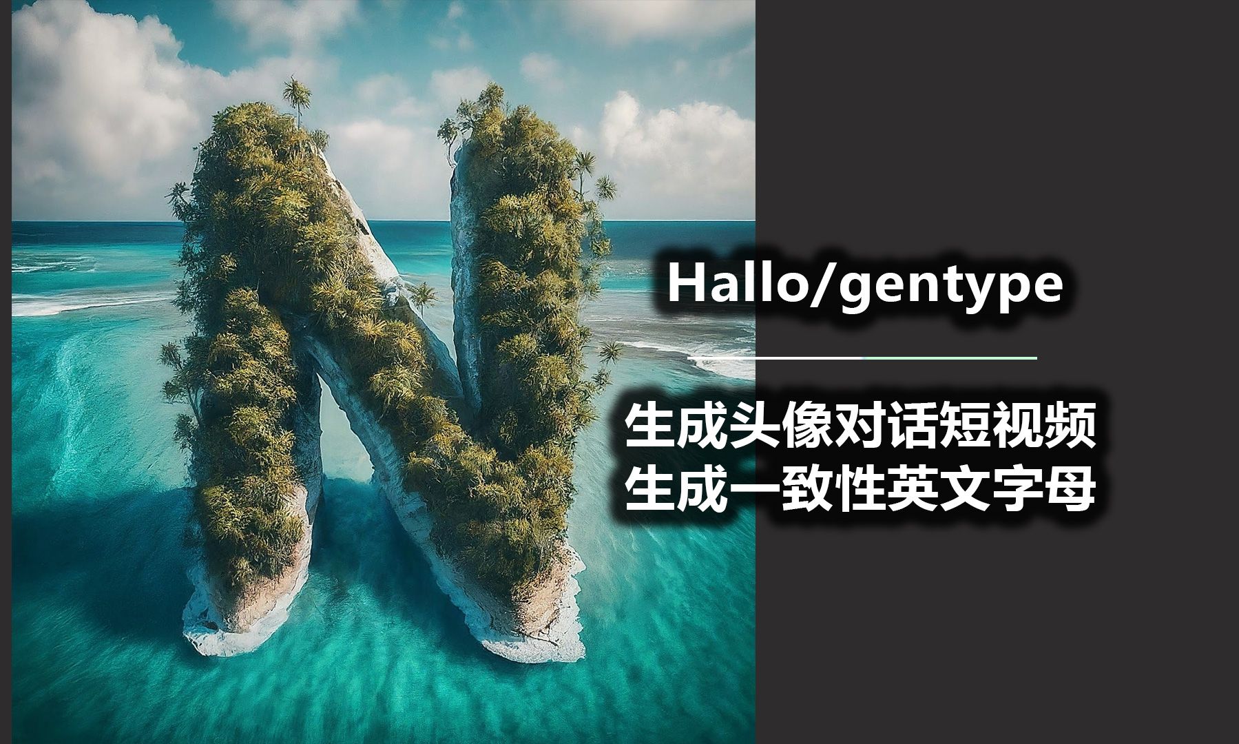 Hallo 生成头像对话短视频 gentype 生成一致性英文字母哔哩哔哩bilibili