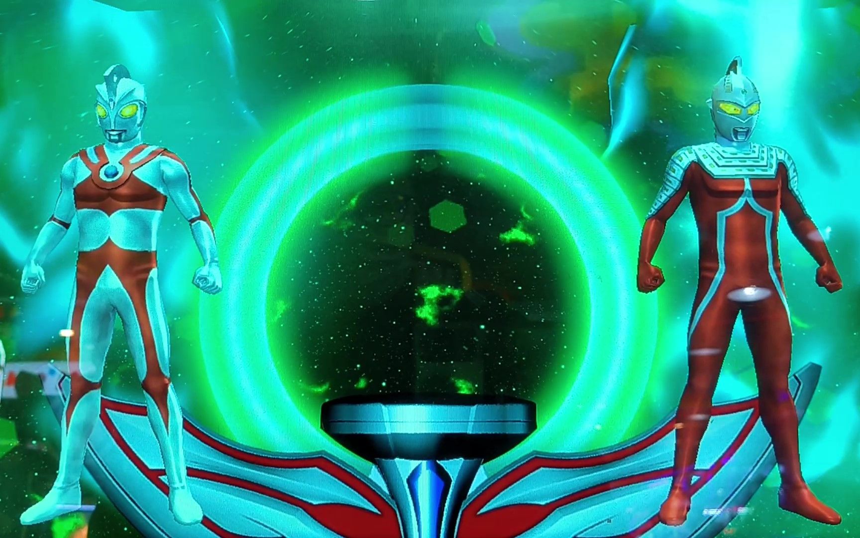 奥特曼融合激战:赛文,艾斯融合升级欧布奥特曼闪斩形态