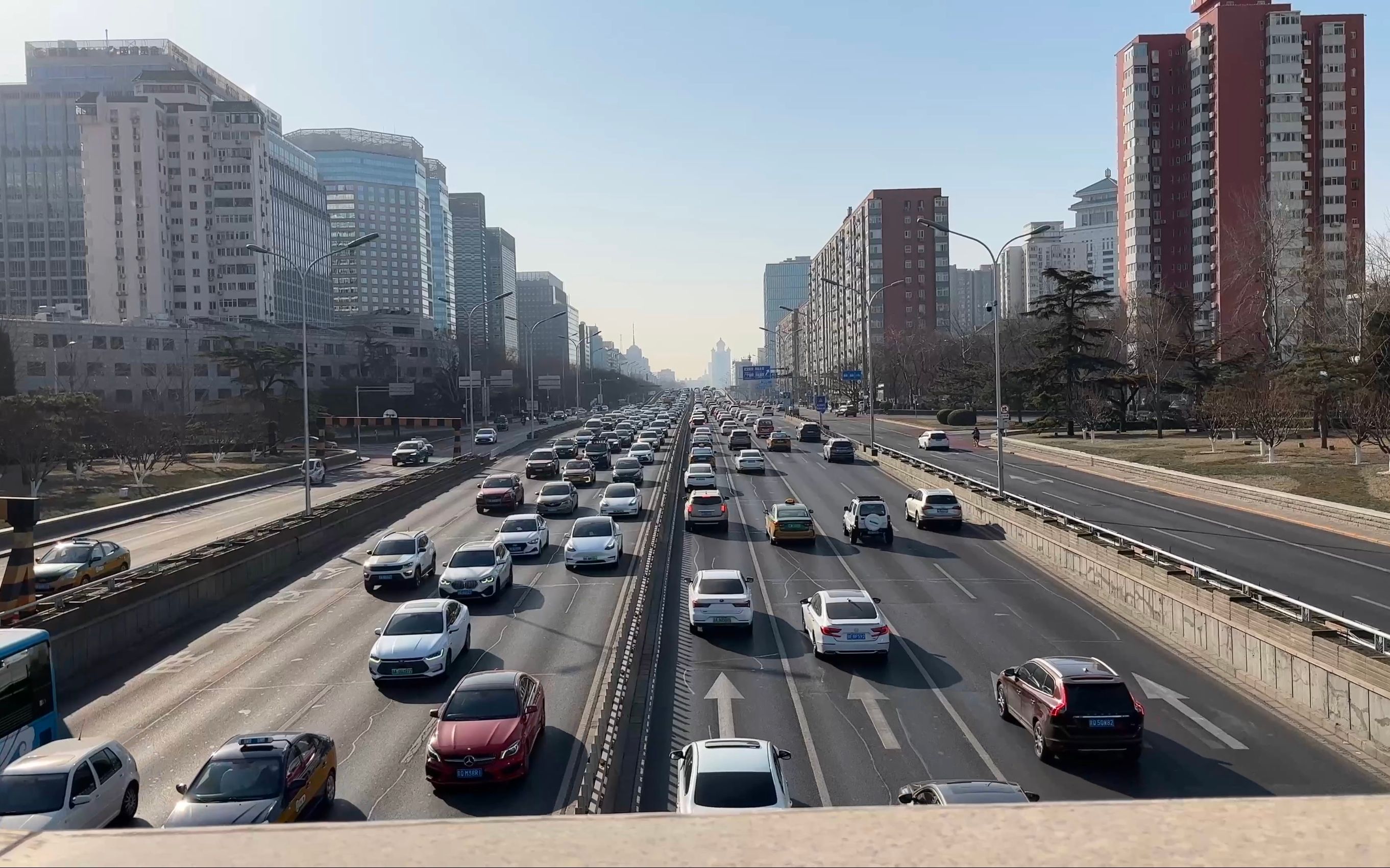 55 北京 西二环车流