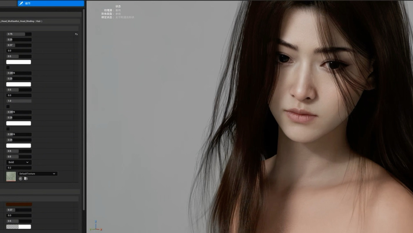 【UE5.8】影之刃零 沐小葵 近距离特写MetaHuman