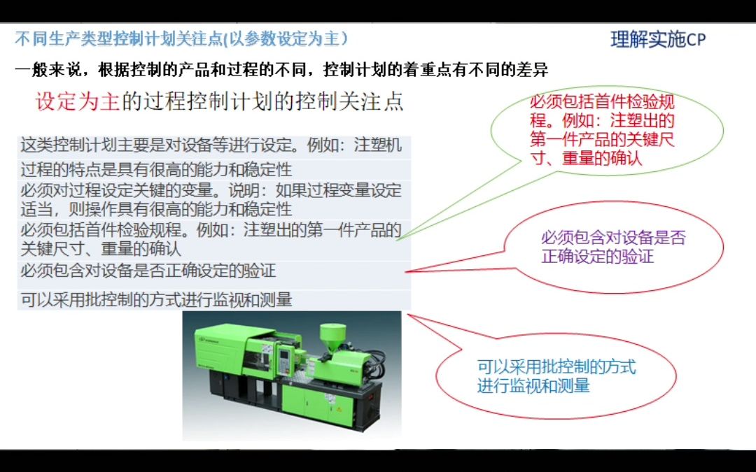 不同生产类型控制计划关注点(以参数设定为主) 控制计划 CP哔哩哔哩bilibili