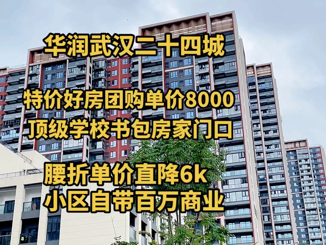 武汉二十四城自带百万方商业配套顶级学校!为什么也在降价?哔哩哔哩bilibili