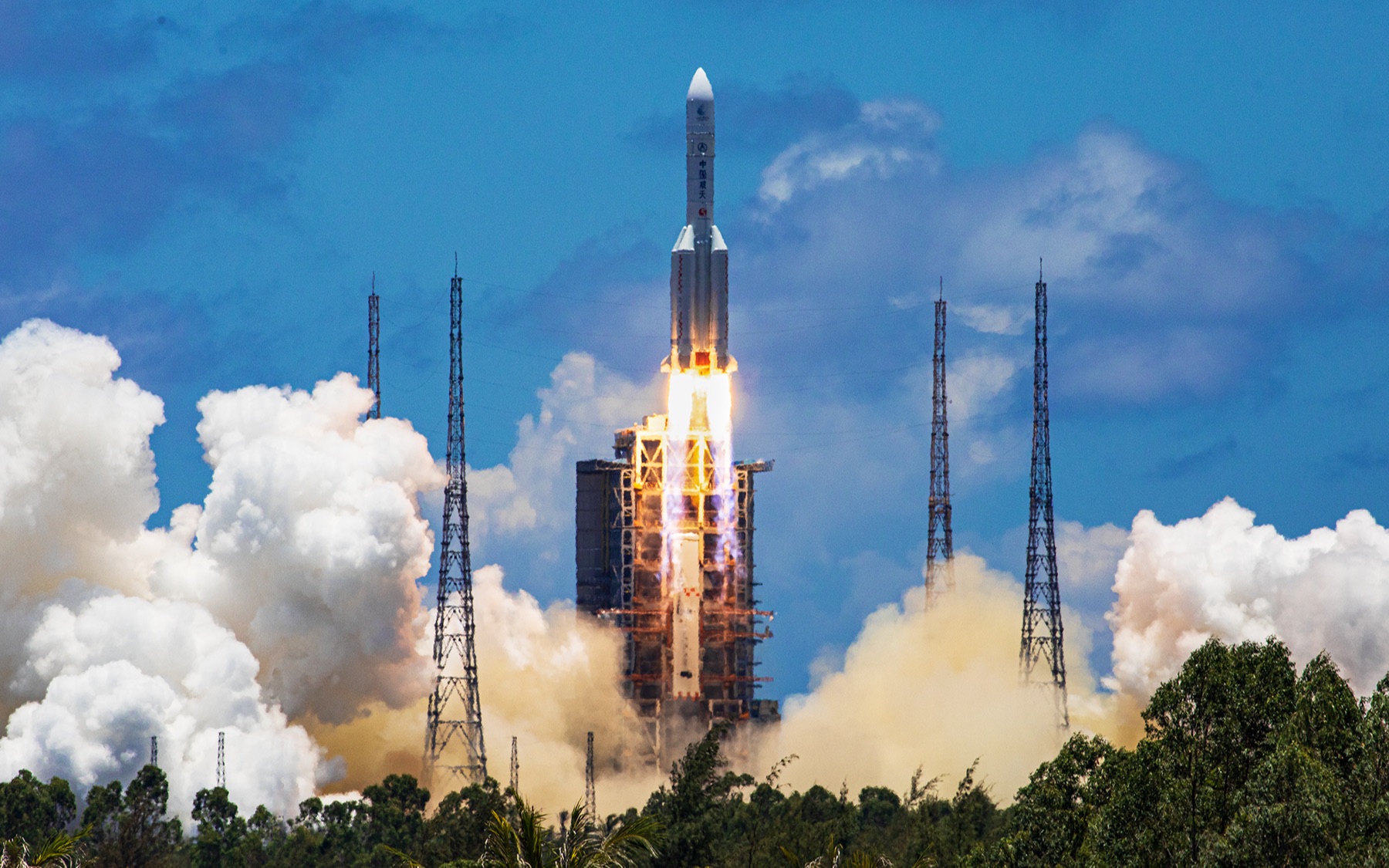 来到现场观看天问一号的发射,实在是太震撼了!