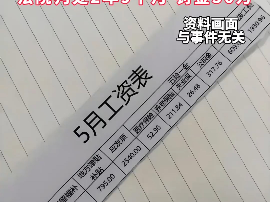 人事总监把60多岁父母名字,加进工资表,工资从1000升到9000元,8年套取125万,法院判处2年9个月,罚金30万!哔哩哔哩bilibili