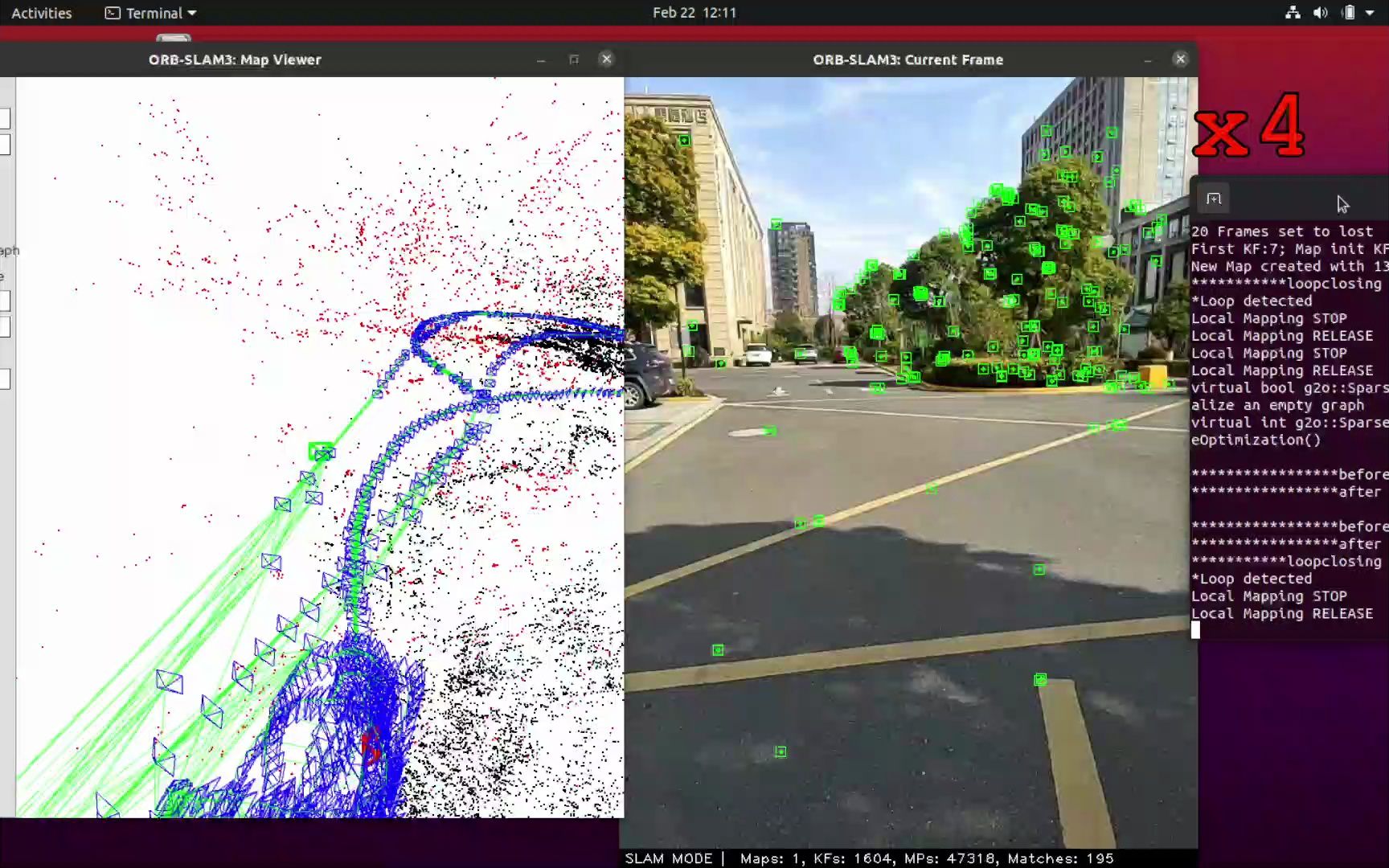 orb_slam3算法处理手机拍摄视频(单目)