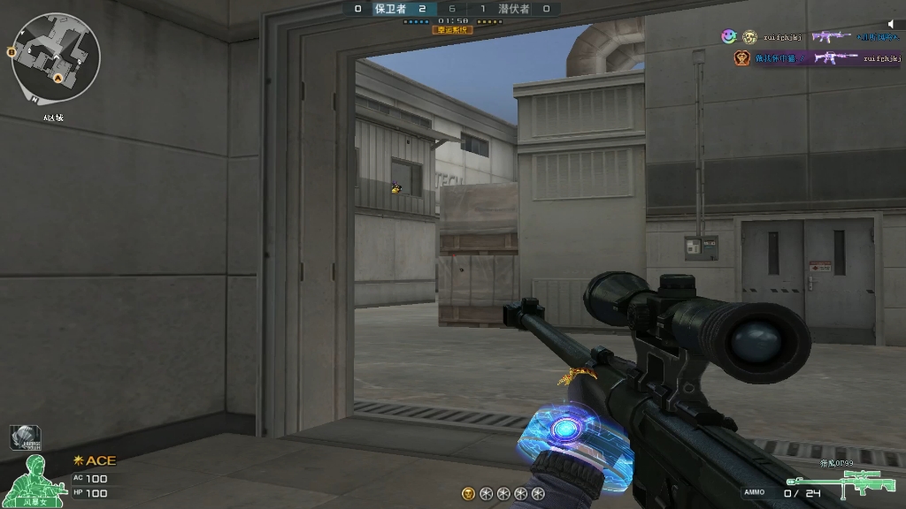 穿越火线cf,白嫖的猎鹰真帅,自带音效卡的狙击枪