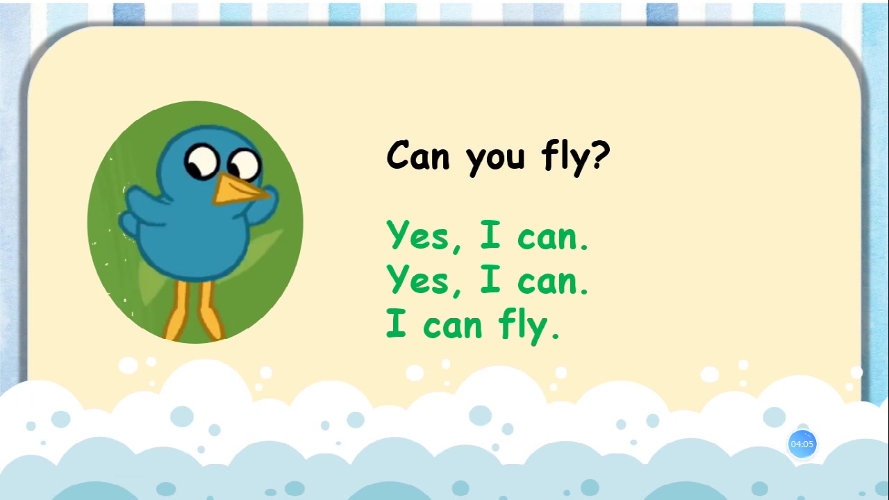 yes, i can!跟读练习