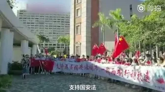 Download Video: 港区国安法通过，香港市民街头挥舞国旗高唱国歌