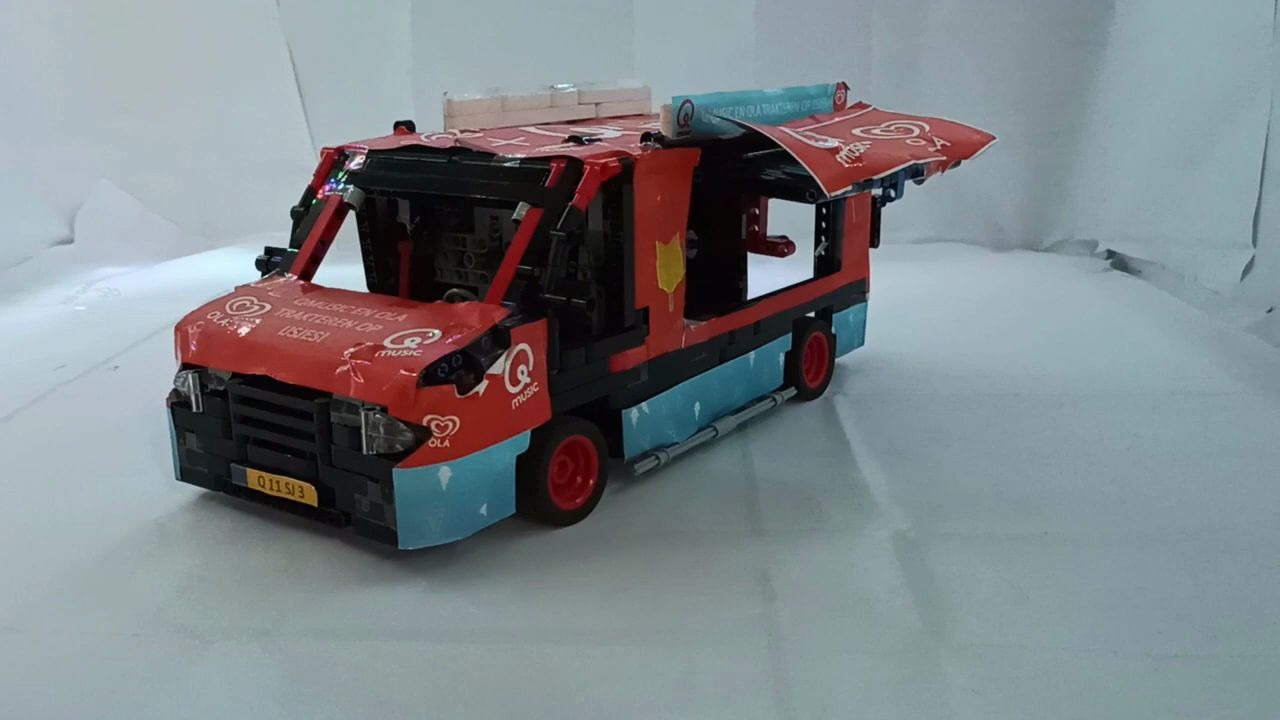 乐高科技moc 冰淇淋餐车!贼可爱!