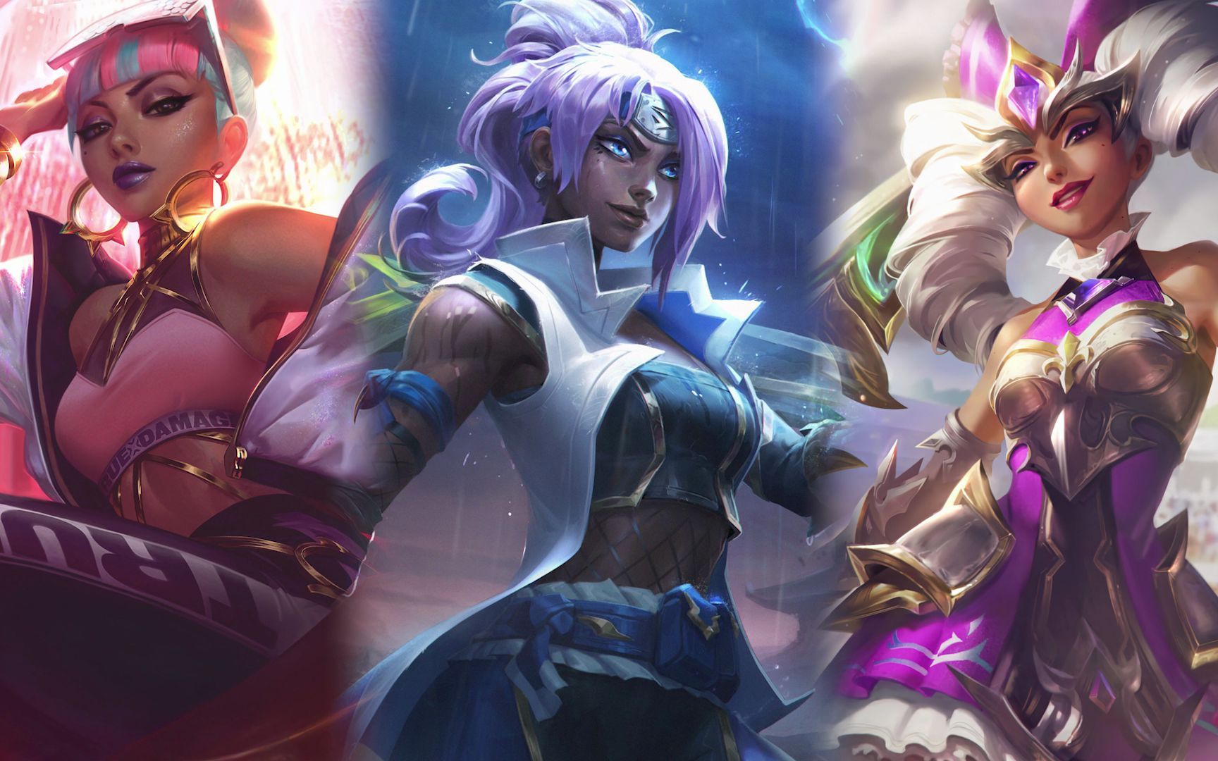 【皮肤对比:奇亚娜】真实伤害 vs 冲击之刃 vs 女帝