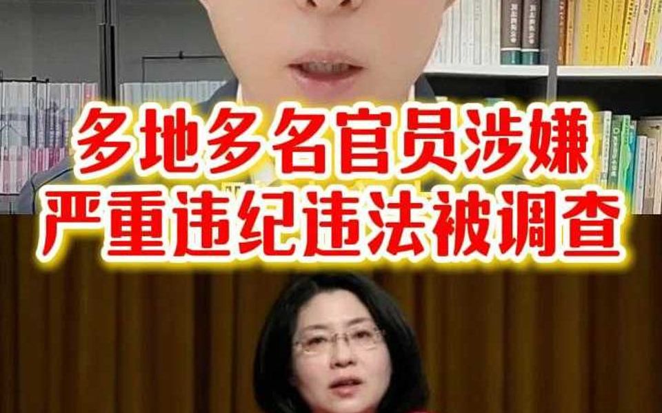 多地多名官员涉嫌严重违纪违法被调查哔哩哔哩bilibili