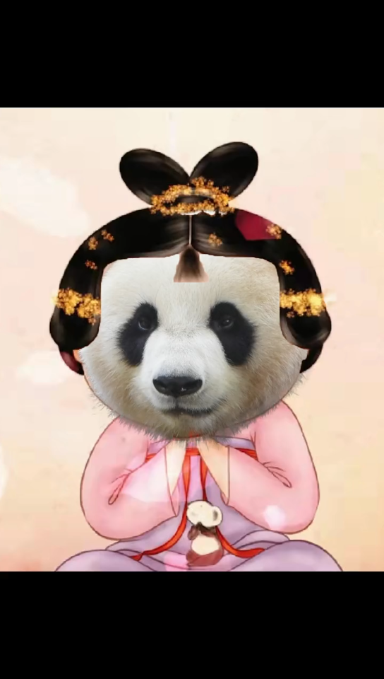 【大熊猫格格与双胞胎女儿和和九九】彩衣娱亲