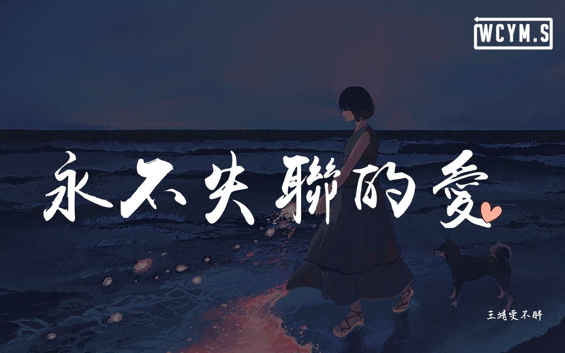 王靖雯不胖  永不失联的爱「你给我 这一辈子都不想失联的爱,相信爱的征途就是星辰大海」【动态歌词/p䫮 y䫮 g䓠c㭣€‘哔哩哔哩bilibili