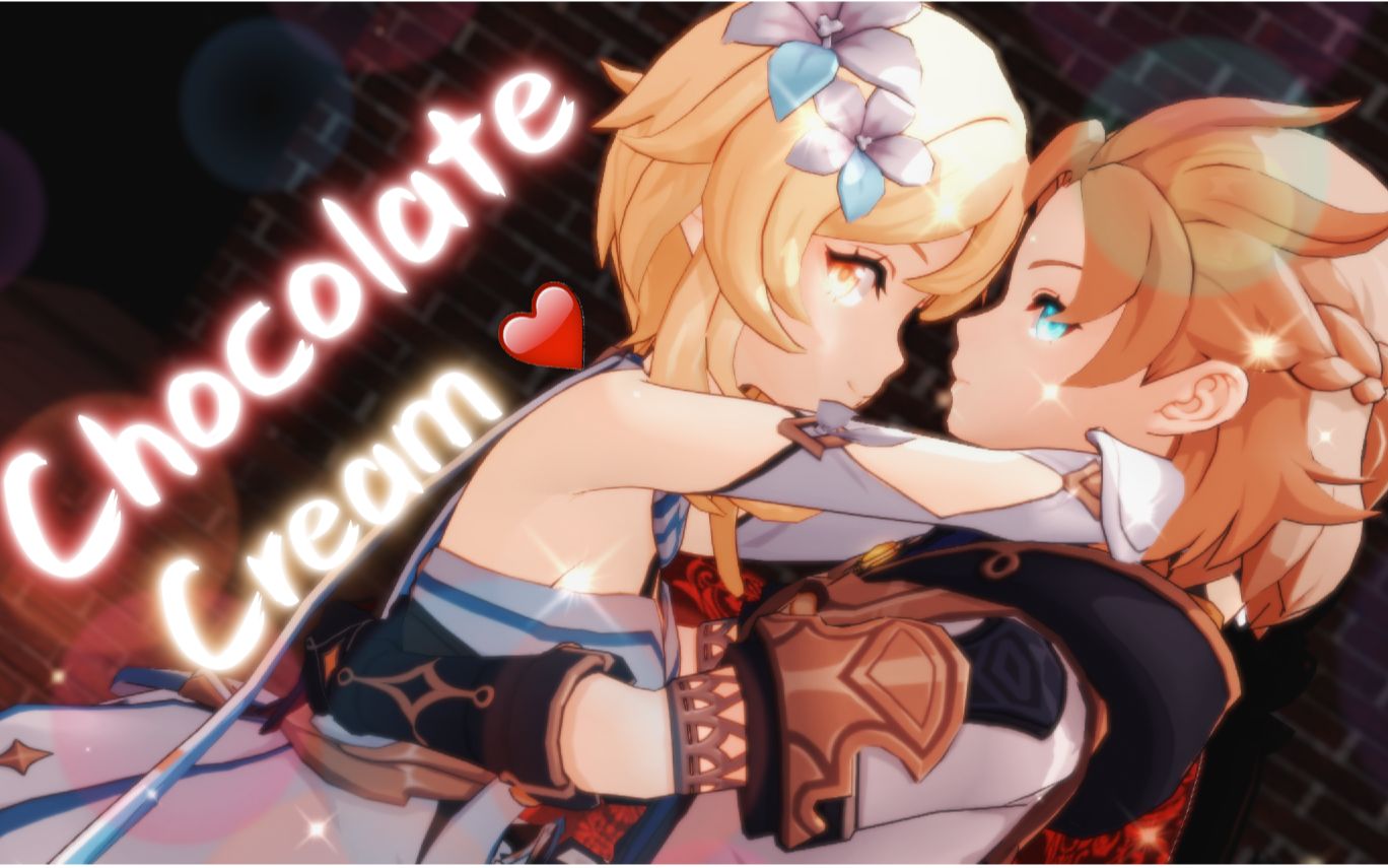 原神mmd一直看着我吧baby73贝荧chocolatecream73