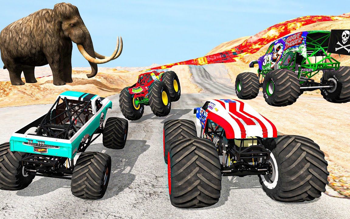 模拟游戏怪物车beamngdrive