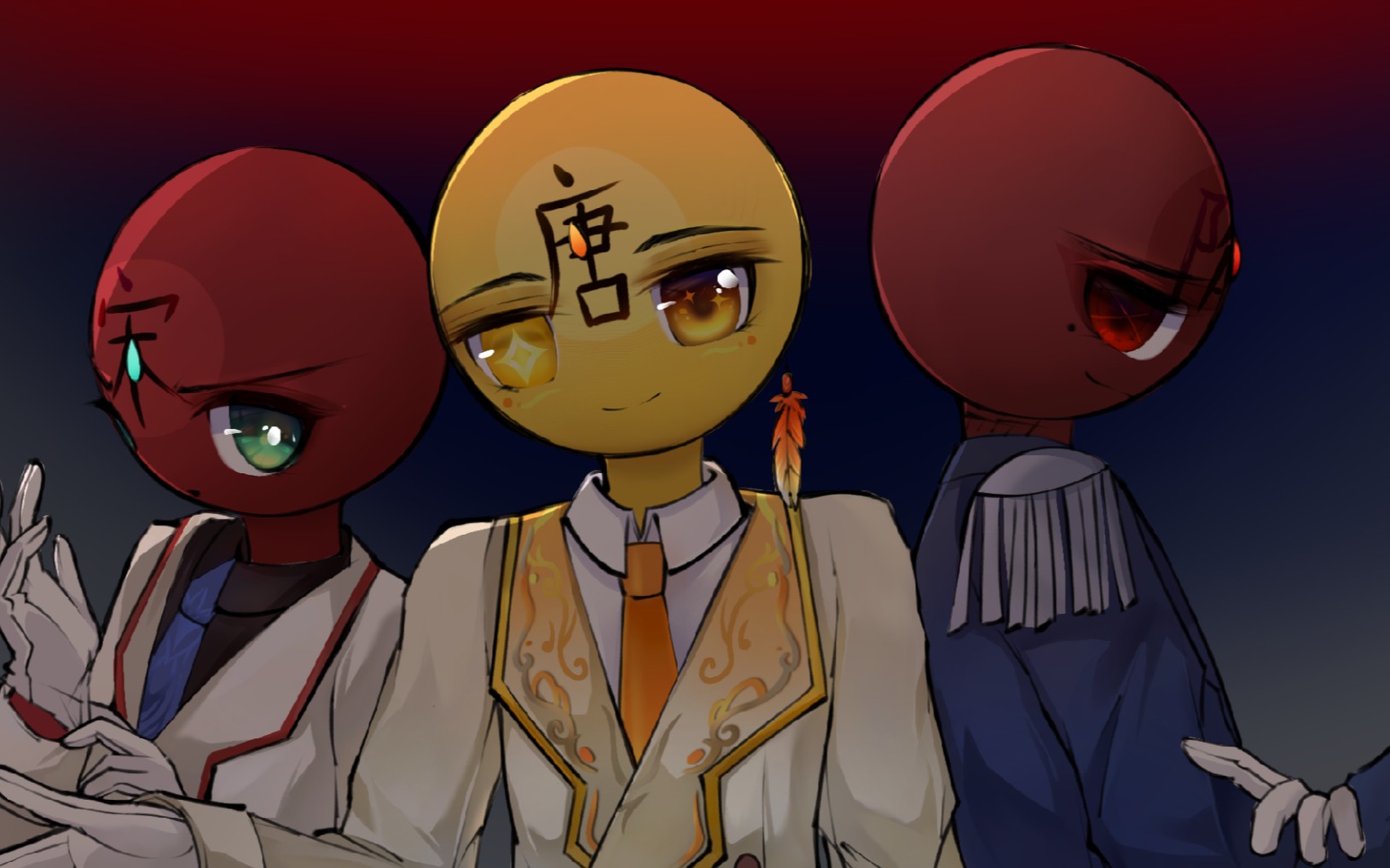 【ch朝代人】微腹黑)私设穿西装的宋,唐,隋