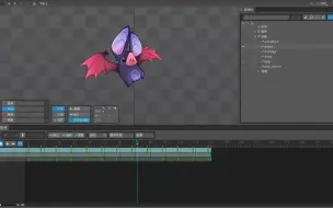 下载视频: spine 2D _可爱的小蝙蝠动画
