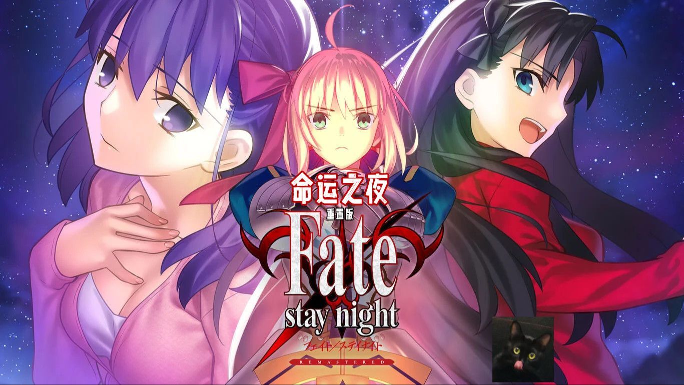 【Fate/stay night 复刻版】全程通关剧情流程 命运之夜：重置版 视觉小说游戏