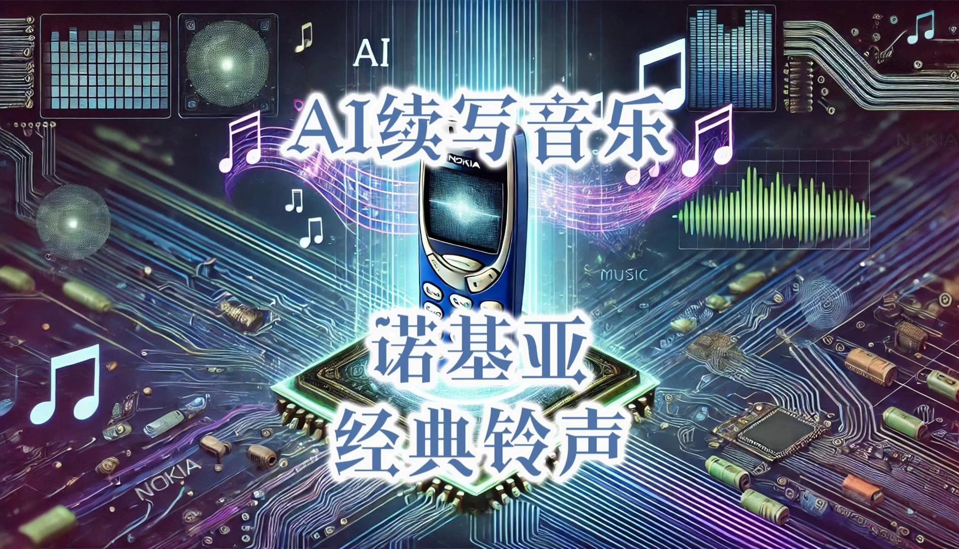 ai续写诺基亚手机经典铃声 还是个圆舞曲呢