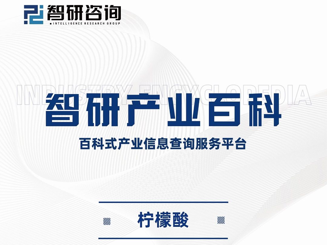 2024版柠檬酸行业市场竞争格局、发展方向及投资潜力报告(智研咨询)哔哩哔哩bilibili