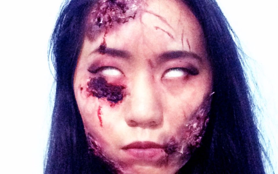  万圣节>丧尸主题妆 还不赶快给我啵一口?