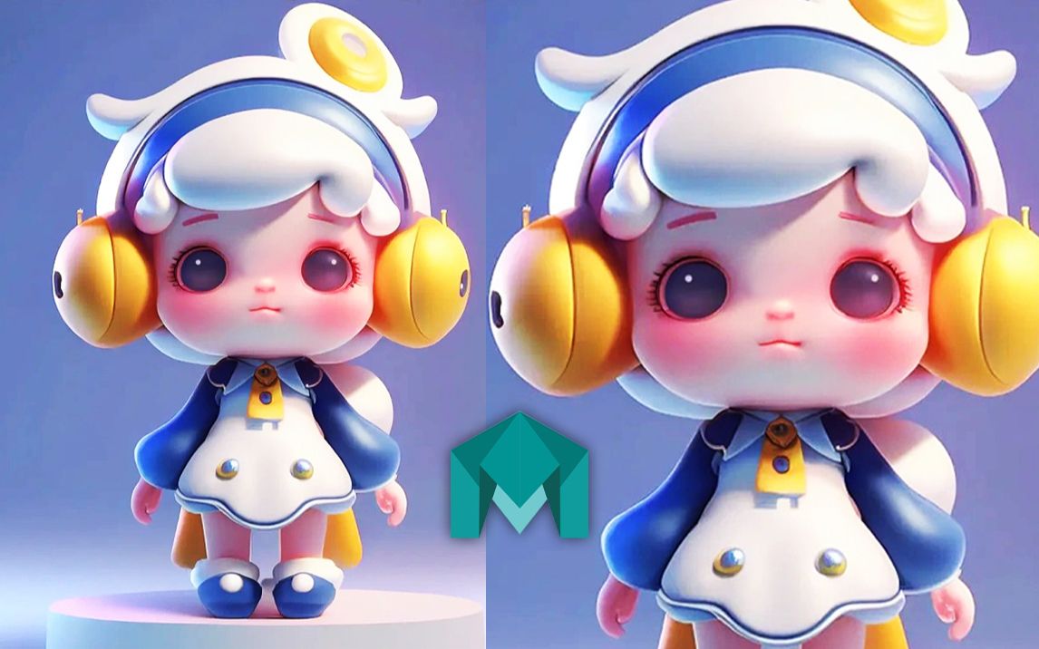 【maya】卡通人物建模 maya小可爱角色模型制作教程