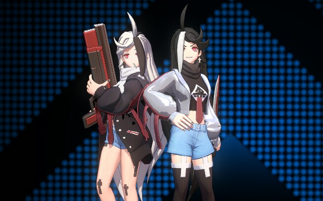 【非人学园体验服】黑白无常姐妹俩登场!