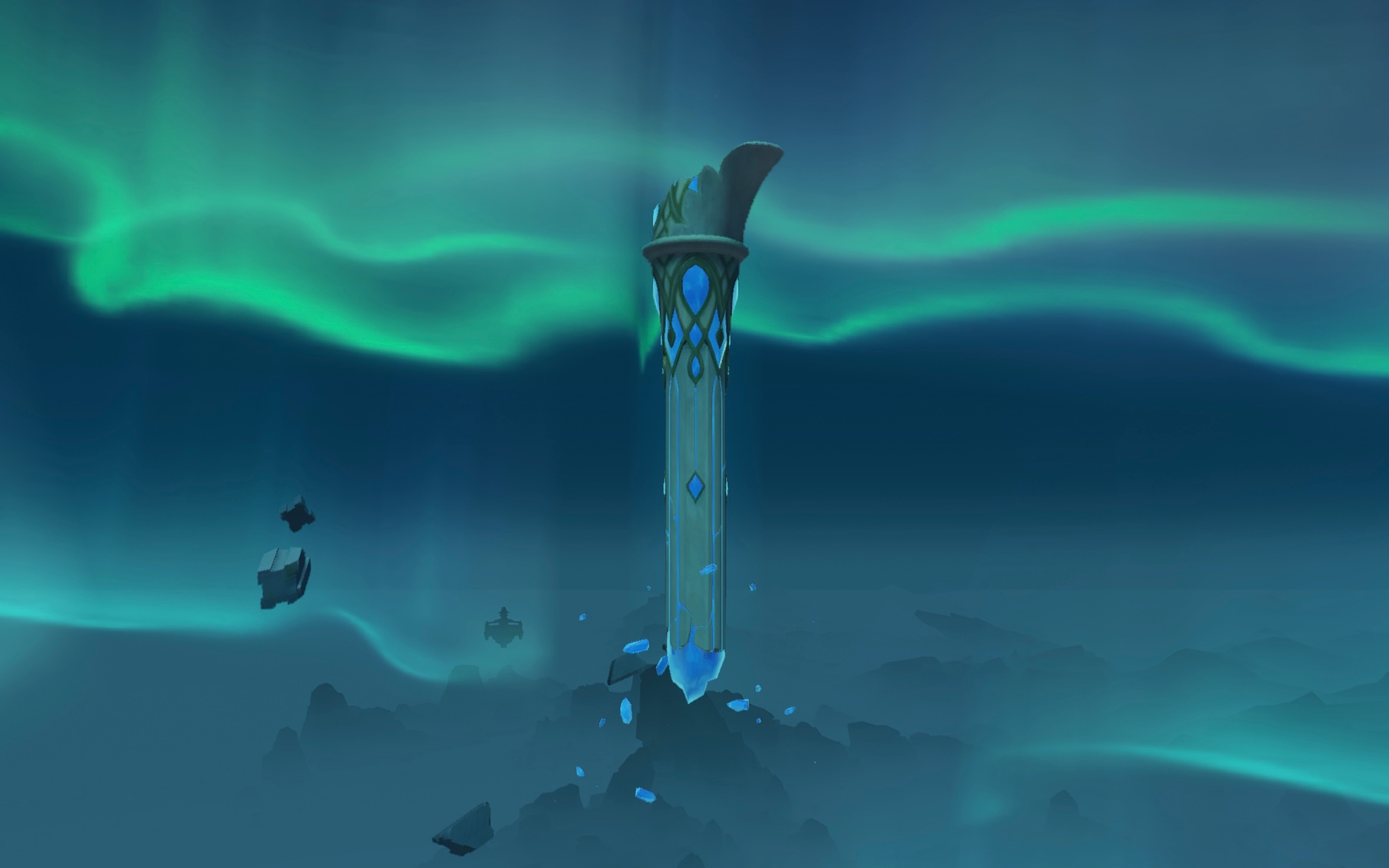 登上寒天之钉好壮观呀17萌新的原神之旅英文版