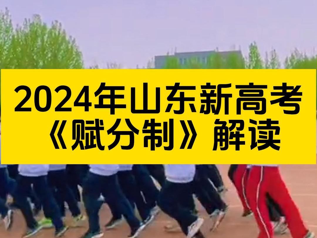 2024年山东新高考赋分制解读 东营高考志愿填报规划哔哩哔哩bilibili