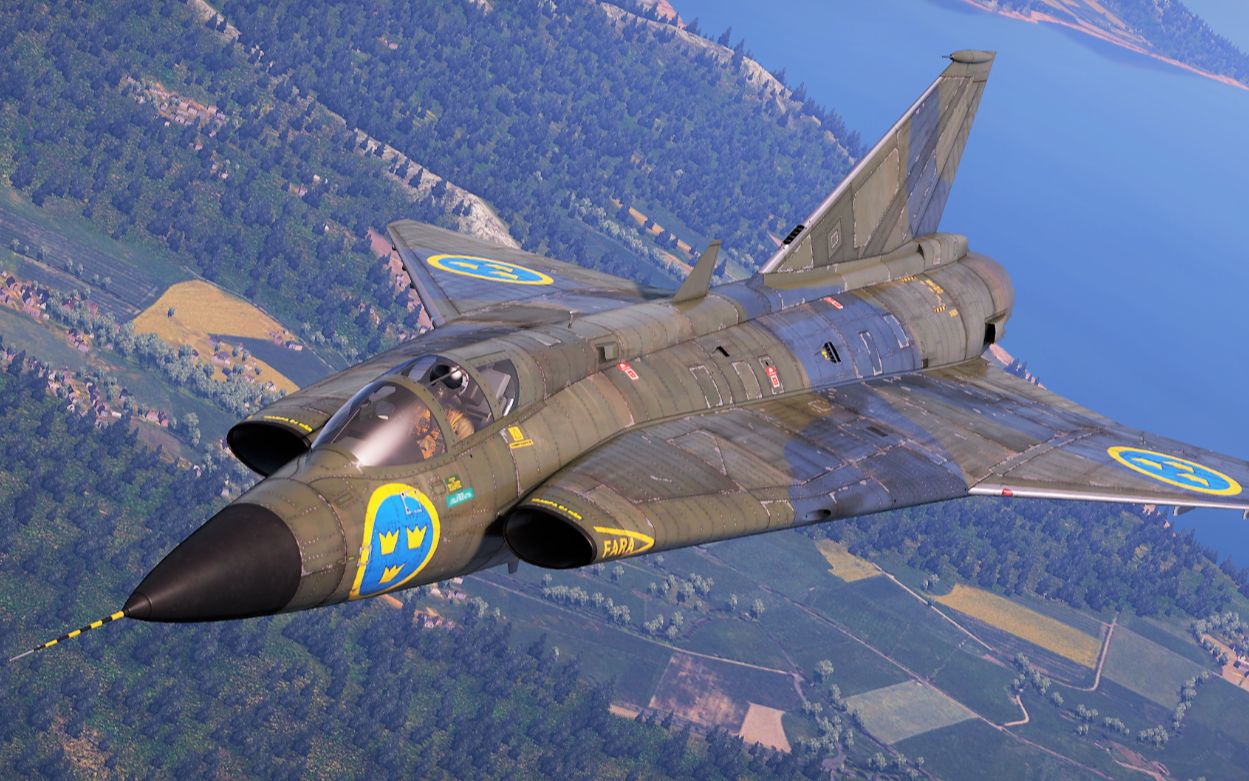 战争雷霆197测试服眼镜蛇机动尝试萨博j35龙