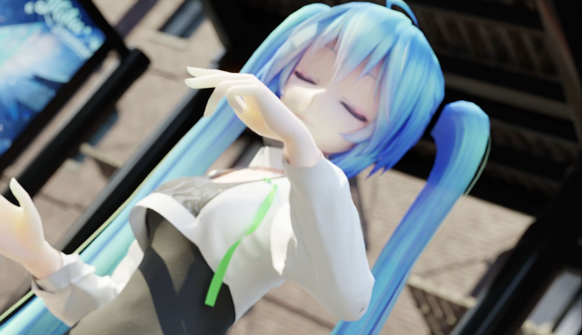 赛车服初音陪你~~[爱心][爱心]《mmd/blendercy》哔哩哔哩bilibili