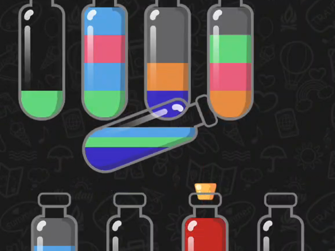 【苏打序列《soda sort》】level16~20关卡攻略