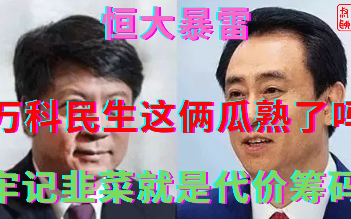 万科民生银行这俩瓜熟了吗||请牢记韭菜就是代价与筹码哔哩哔哩bilibili