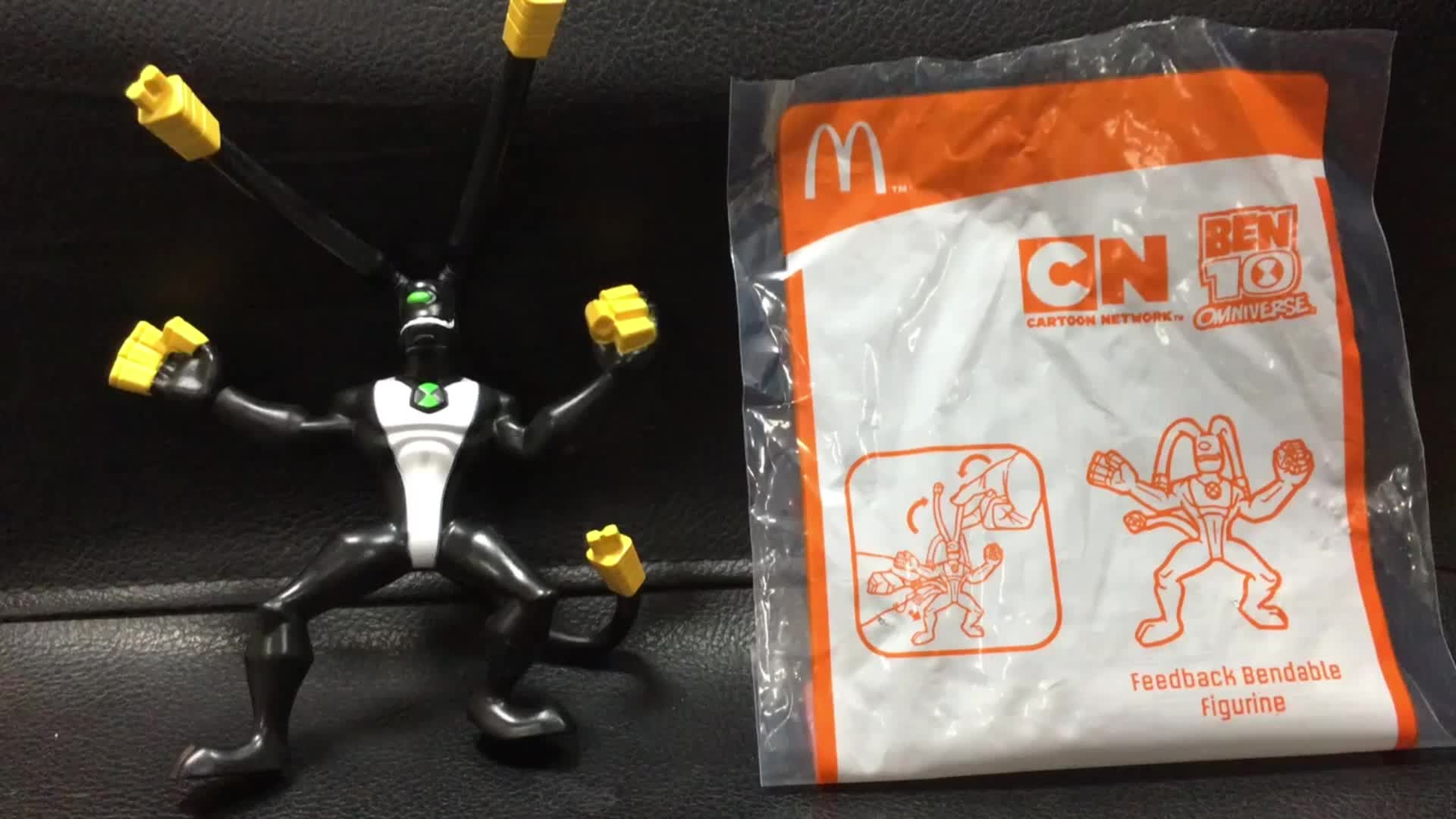 [图]麥當勞Mcdonald's Happy Meal Toy 兒童餐玩具 BEN10 feedback bendable figurine電蜥