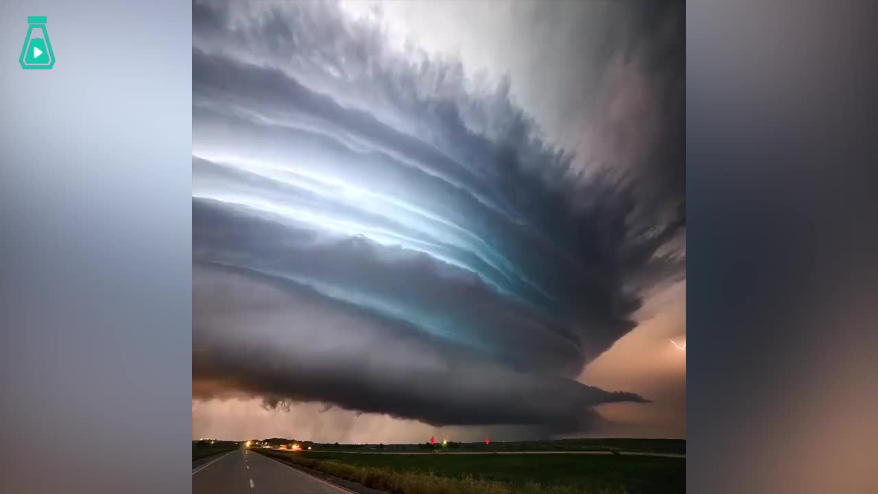 [图]国外朋友拍摄暴风雨云层 真是壮观