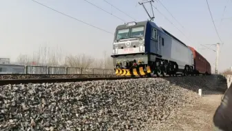 云拍车之京九线霸州站混编大列，本务京局津段HXD3B-0073