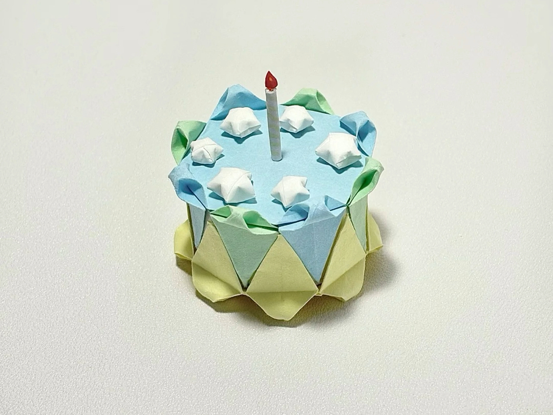 折纸生日蛋糕
