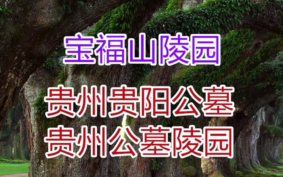 贵阳市宝福山公墓