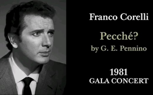 [图]Pecché为何还不回到我的身旁 Franco Corelli科莱里 1981年4月25日复出演唱会现场(修复)