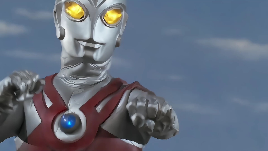 【手机画质修复】你还能看见奥特之星吗,艾斯奥特曼vs黑云超兽雷德