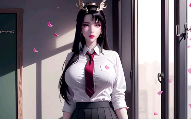 天狐仙子jk服 #高清壁纸美图库 #完美世界 #国漫女神