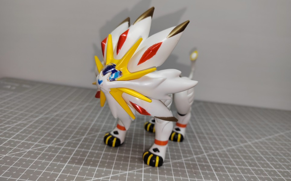 [万代]综合拼装系列宝可梦索尔迦雷欧拼装过程,简单把玩_哔哩哔哩