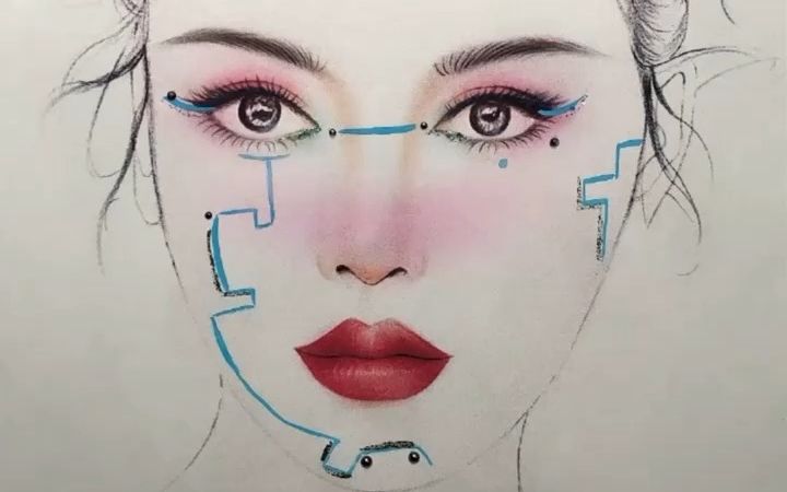 二次元未来战士妆容教程,动漫里走出来的二次元美少女