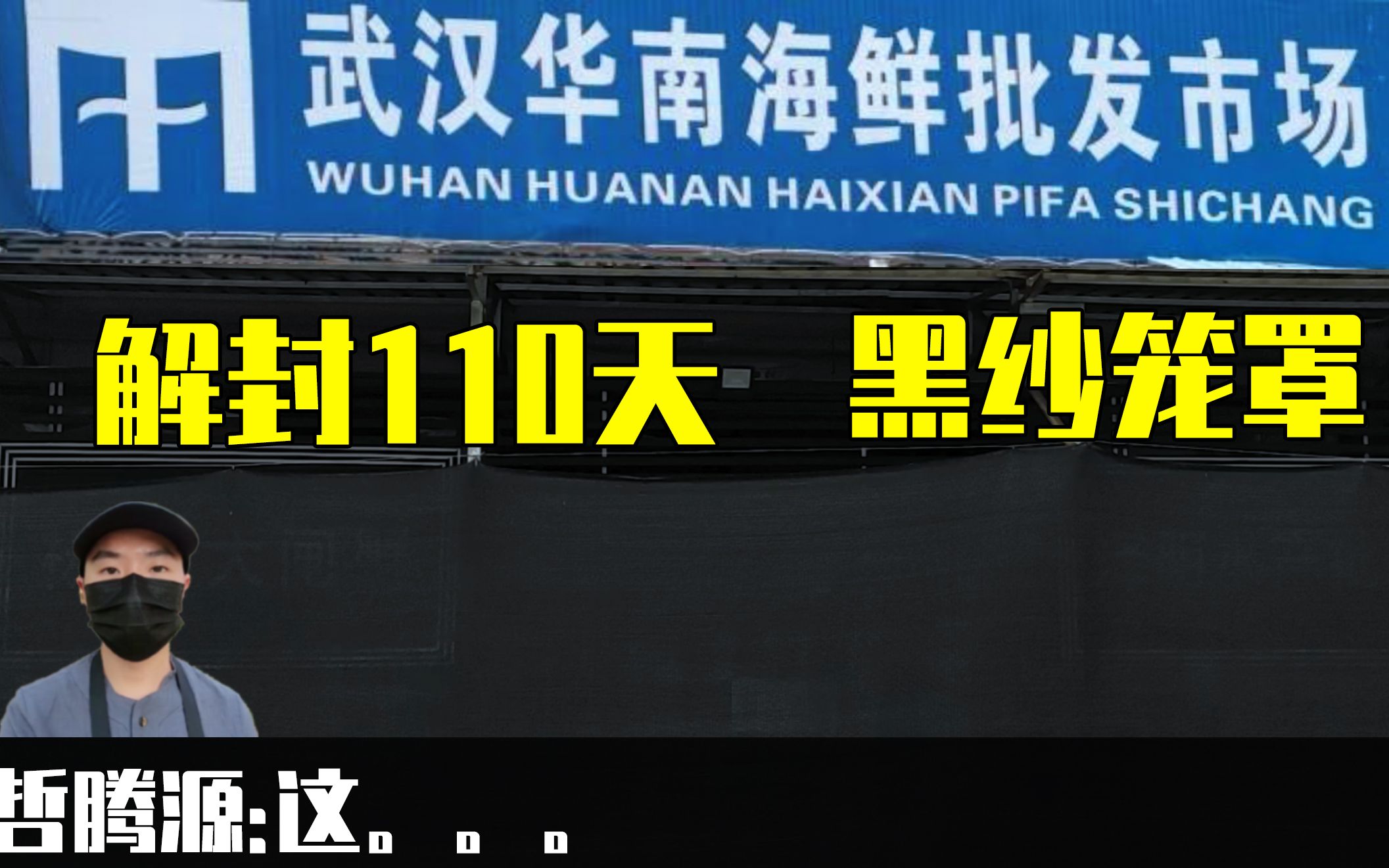 实拍黑纱笼罩的华南海鲜市场,武汉解封110天后的荒地,有人坚守哔哩哔哩bilibili